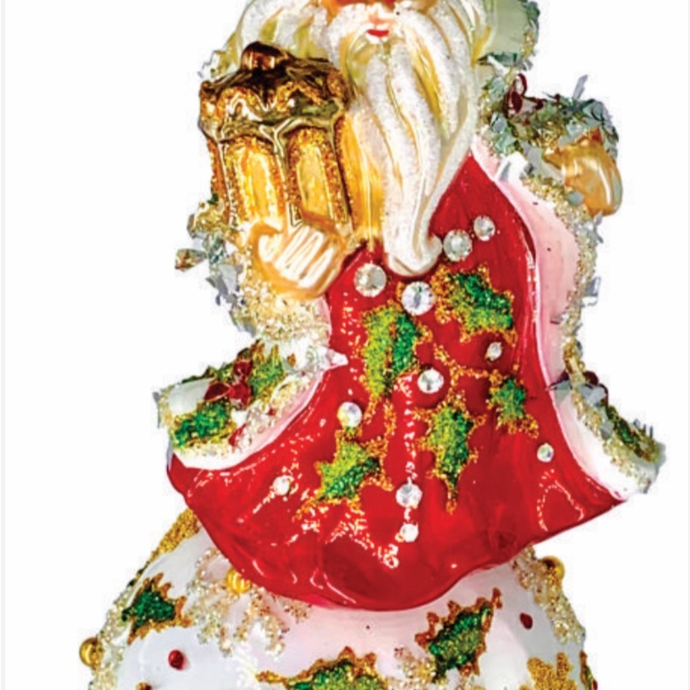 Heartfully Yours Ornament - Longchamp Santa By Christopher Radko 2022 Br… - Picture 3 of 4